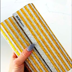 LIKE NEW BCBG Lucite Clutch (Gold and Silver) - similar to the Jimmy Choo clutch